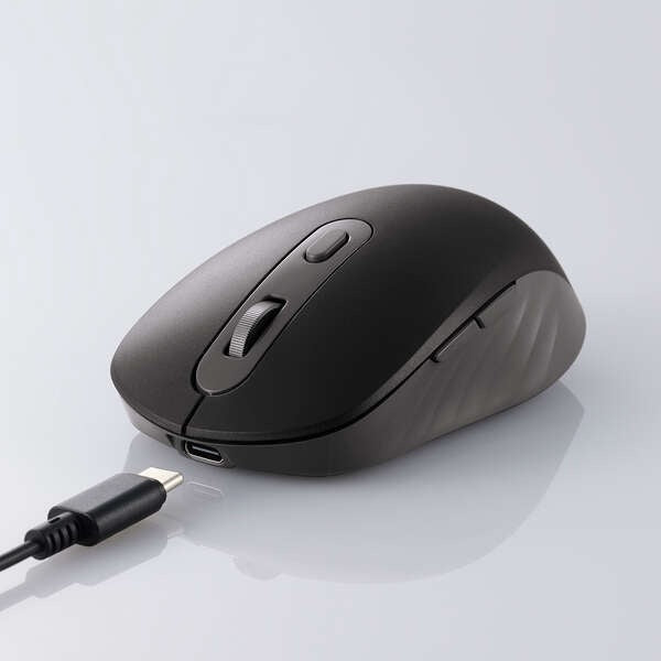 Elecom M-MY35MBSBK-G 6 Button Dual Mode Wireless Mouse Black