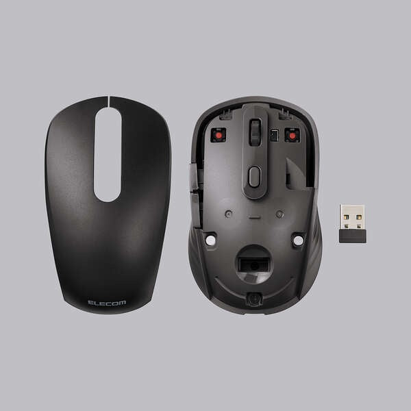 Elecom M-MY35MBSBK-G 6 Button Dual Mode Wireless Mouse Black