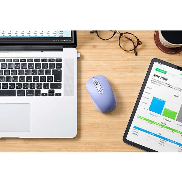 Elecom M-MY35MBSBU-G 6 Button Dual Mode Wireless Mouse Blue