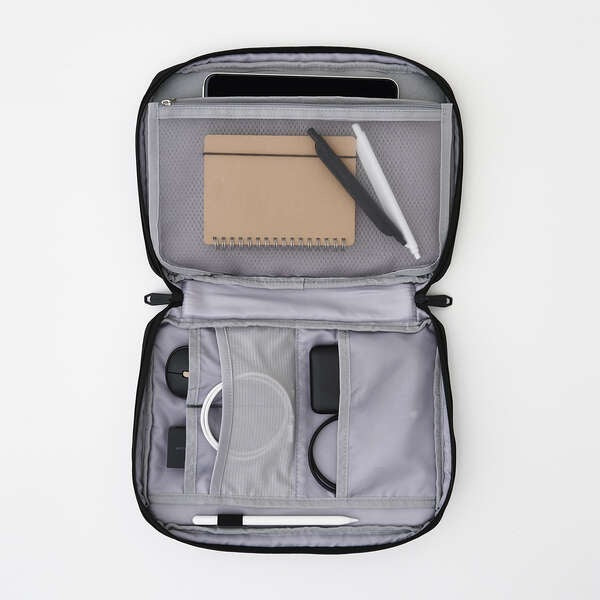 Elecom ZSB-BB01PLBK Bag-in-Bag ZeroShock Polyester L Size Black