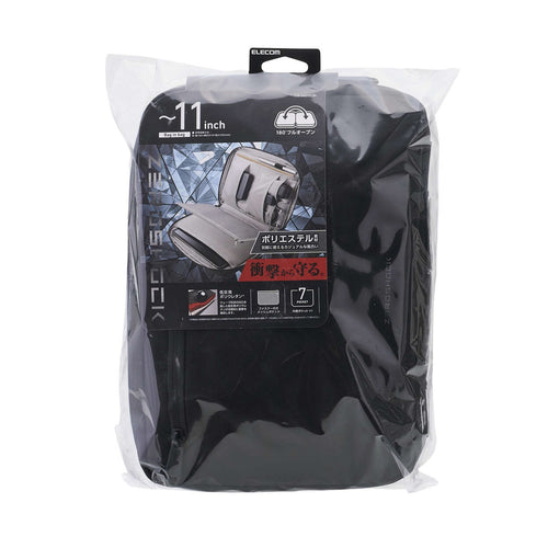 Elecom ZSB-BB01PLBK Bag-in-Bag ZeroShock Polyester L Size Black
