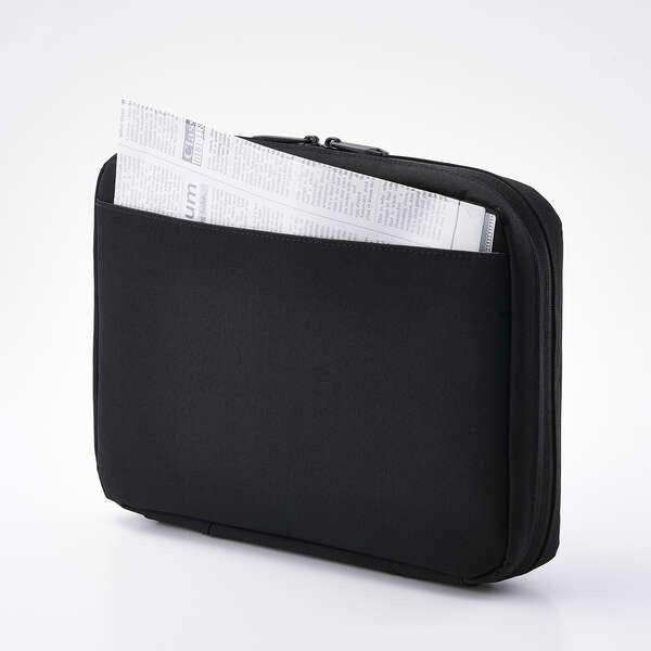 Elecom ZSB-BB01PLBK Bag-in-Bag ZeroShock Polyester L Size Black