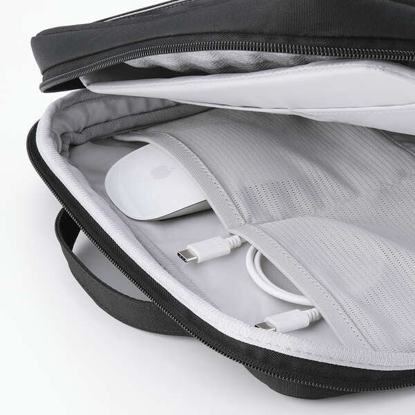 Elecom ZSB-IBPRVP14BK ZeroShock Polyester Organizer Vertical 14 Black