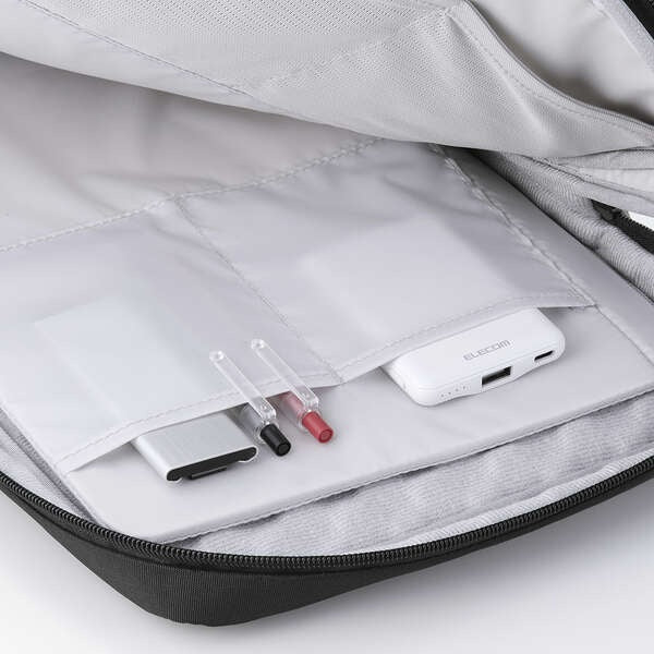 Elecom ZSB-IBPRVP14BK ZeroShock Polyester Organizer Vertical 14 Black