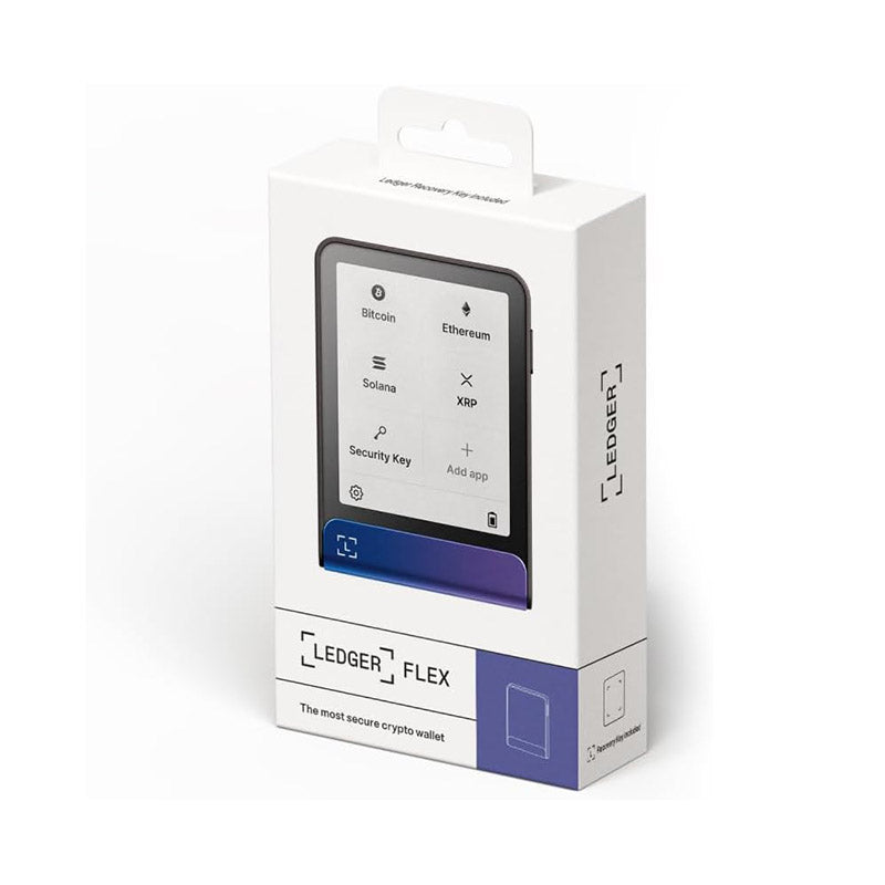 Ledger Flex Touchscreen Crypto Hardware Wallet (Neptune Blue)