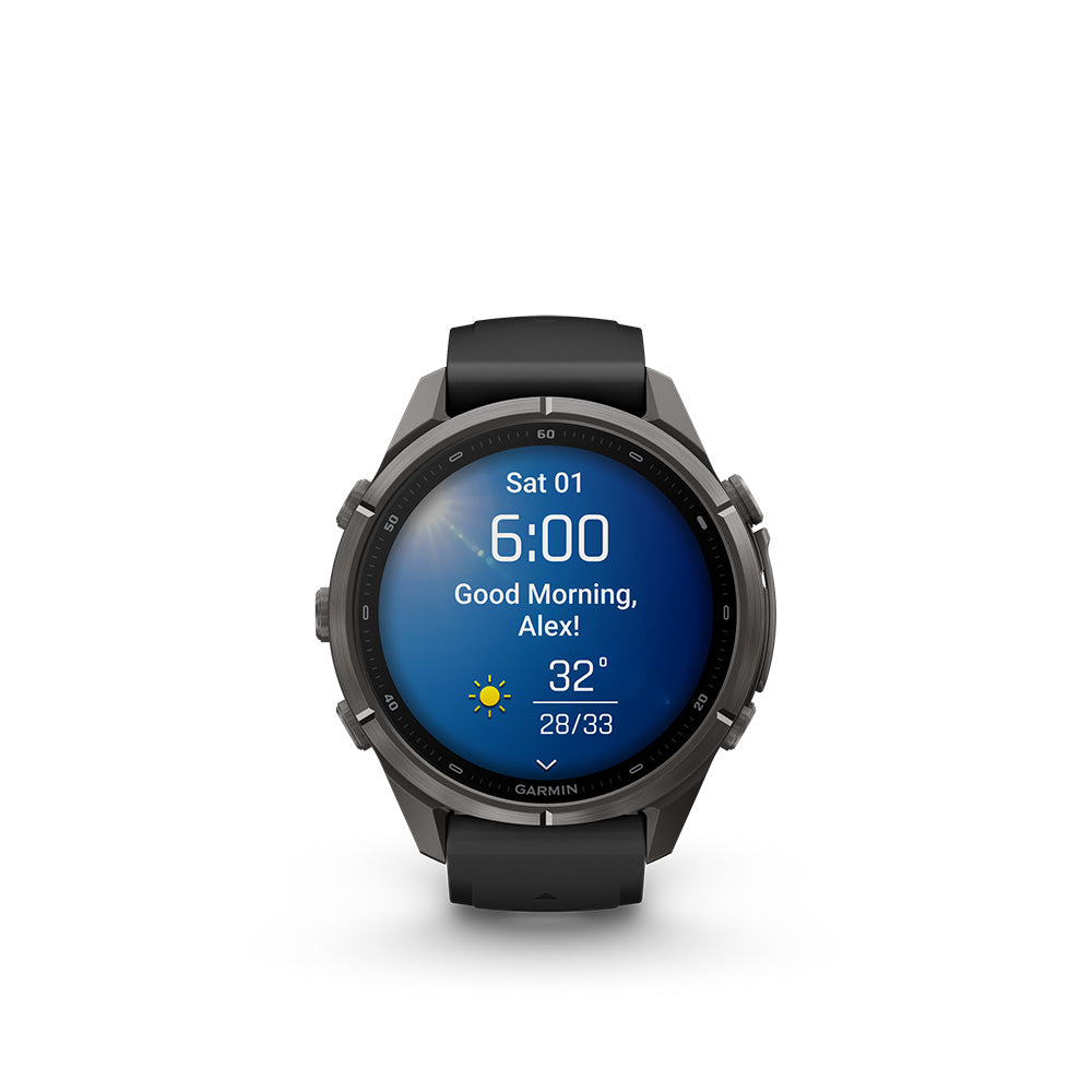 Garmin fenix 9 Pro 43mm AMOLED Carbon Gray (Black/Pebble Grey)
