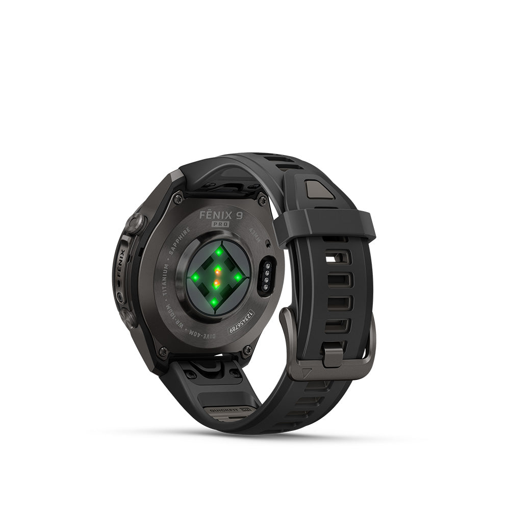 Garmin fenix 9 Pro 43mm AMOLED Carbon Gray (Black/Pebble Grey)