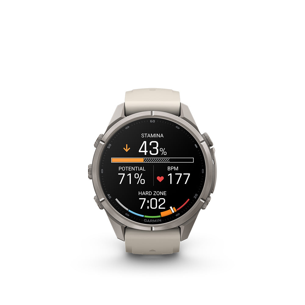 Garmin fenix 9 Pro 43mm AMOLED Gold Titanium (Cream/Fog Gray)