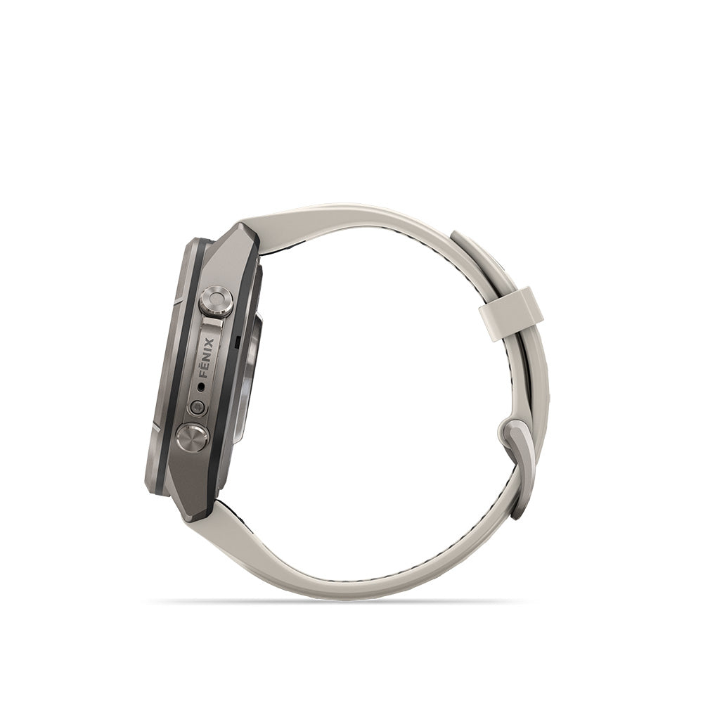 Garmin fenix 9 Pro 43mm AMOLED Gold Titanium (Cream/Fog Gray)