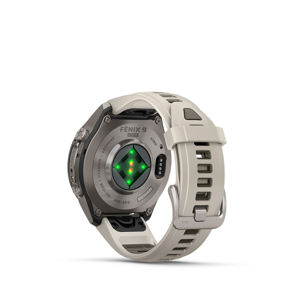 Garmin fenix 9 Pro 43mm AMOLED Gold Titanium (Cream/Fog Gray)