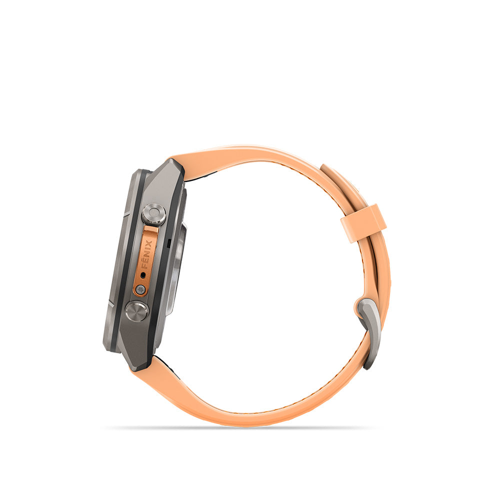 Garmin fenix 9 Pro 43mm AMOLED Titanium (Shell Pink/Autumn Orange)