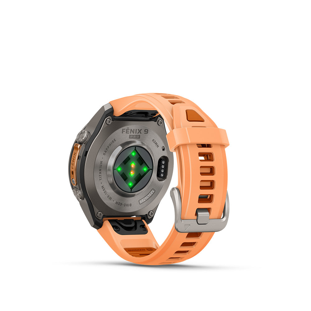 Garmin fenix 9 Pro 43mm AMOLED Titanium (Shell Pink/Autumn Orange)