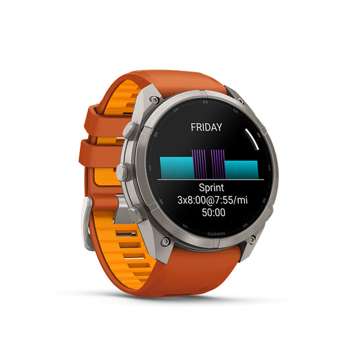 Garmin fenix 9 Pro 51mm AMOLED Titanium (Autumn Orange/Spark Orange)