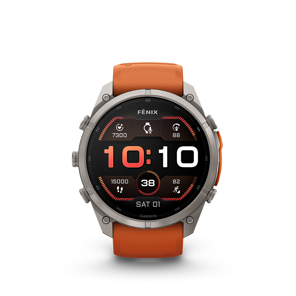 Garmin fenix 9 Pro 51mm AMOLED Titanium (Autumn Orange/Spark Orange)
