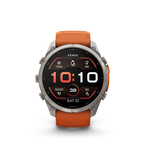 Garmin fenix 9 Pro 51mm AMOLED Titanium (Autumn Orange/Spark Orange)