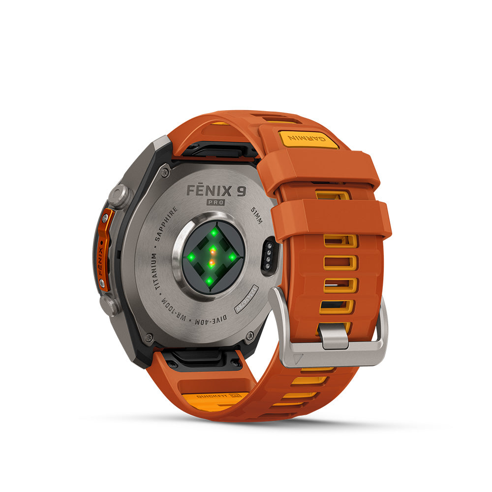 Garmin fenix 9 Pro 51mm AMOLED Titanium (Autumn Orange/Spark Orange)