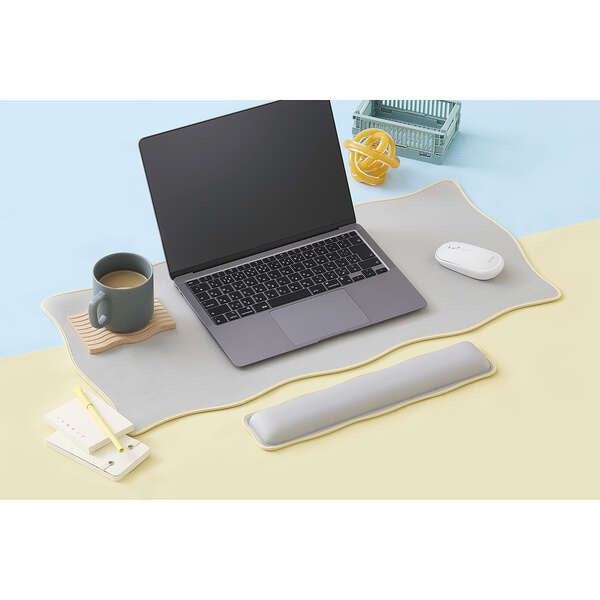 Elecom-MP-UKDM01 Wave Deskmat Grey