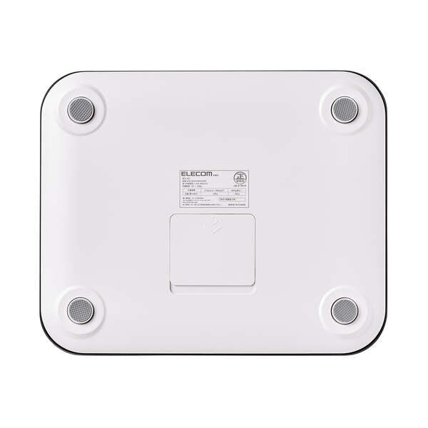 Elecom HCS-S03WH Eclear Weighing Scale Slim and Compact (White)