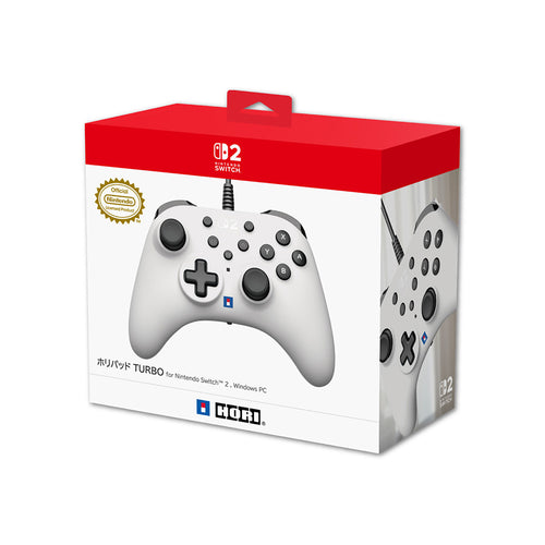 HORI HORIPAD Turbo for Nintendo Switch 2, Windows PC - White