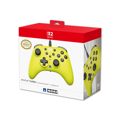 HORI HORIPAD Turbo for Nintendo Switch 2, Windows PC, Lime Yellow