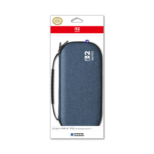 HORI Slim Tough Pouch Plus for Nintendo Switch 2, Indigo Blue