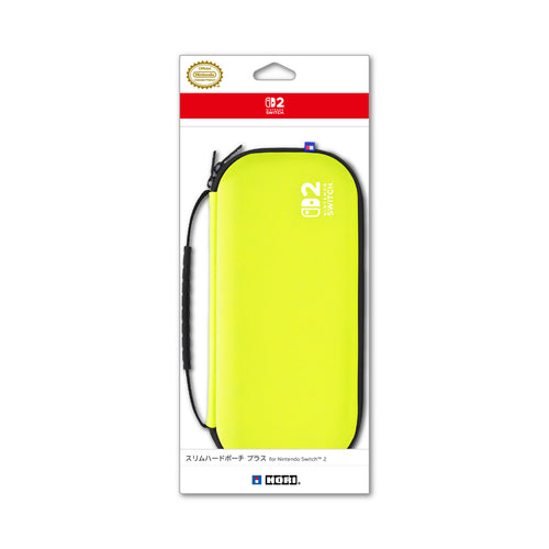 HORI Slim Tough Pouch Plus for Nintendo Switch 2, Lime Yellow