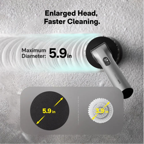 HOTO HFE0030GL Flexi Cordless Spin Scrubber
