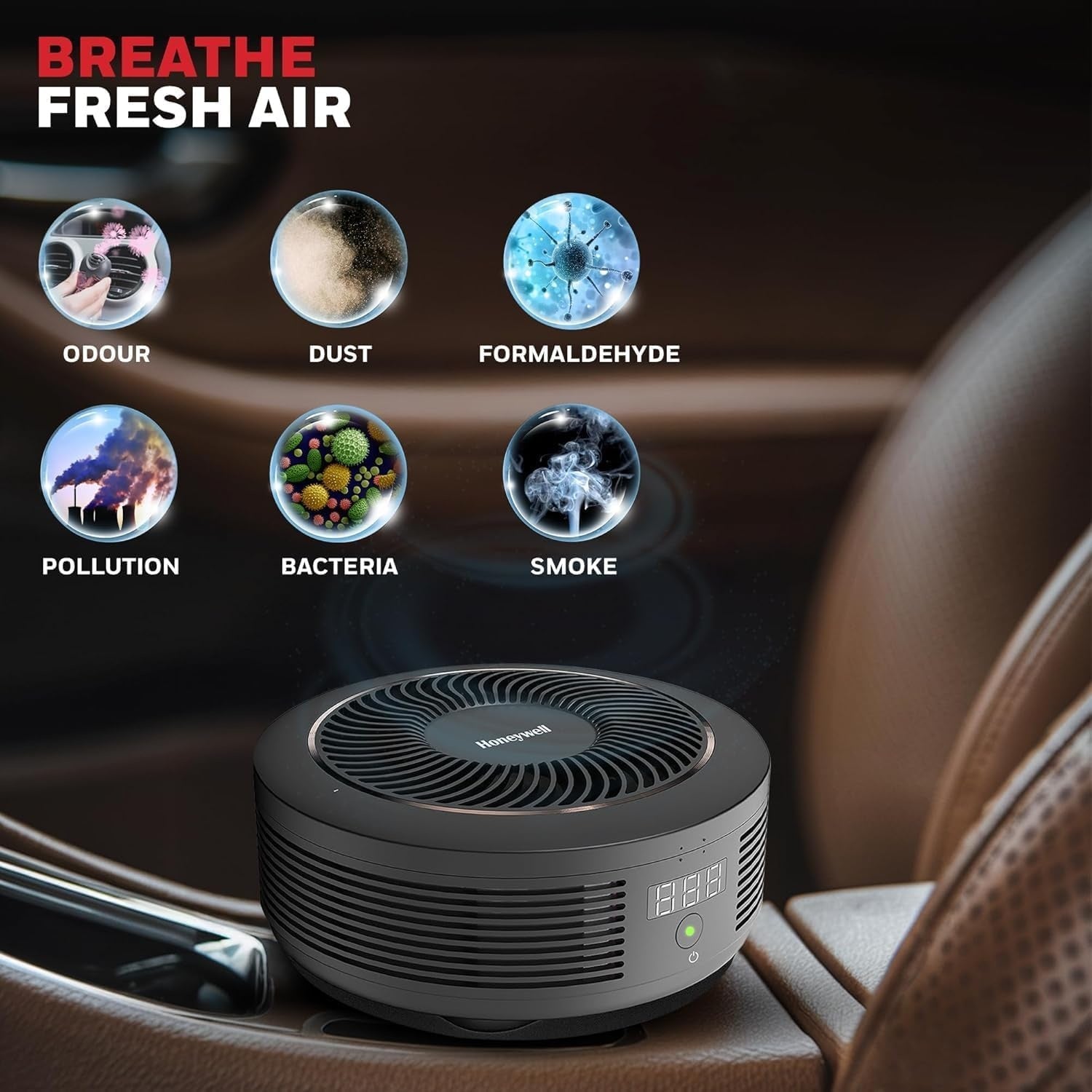 Honeywell Pure4 HC000029 Move Car Air Purifier