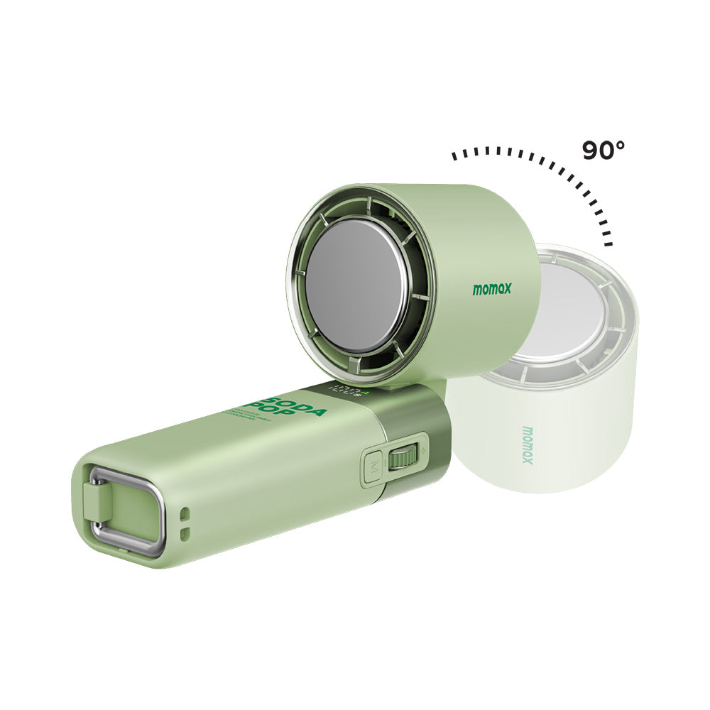 Momax IF21G 1°Go Freeze Compact Foldable Icy Cooling Fan - Green
