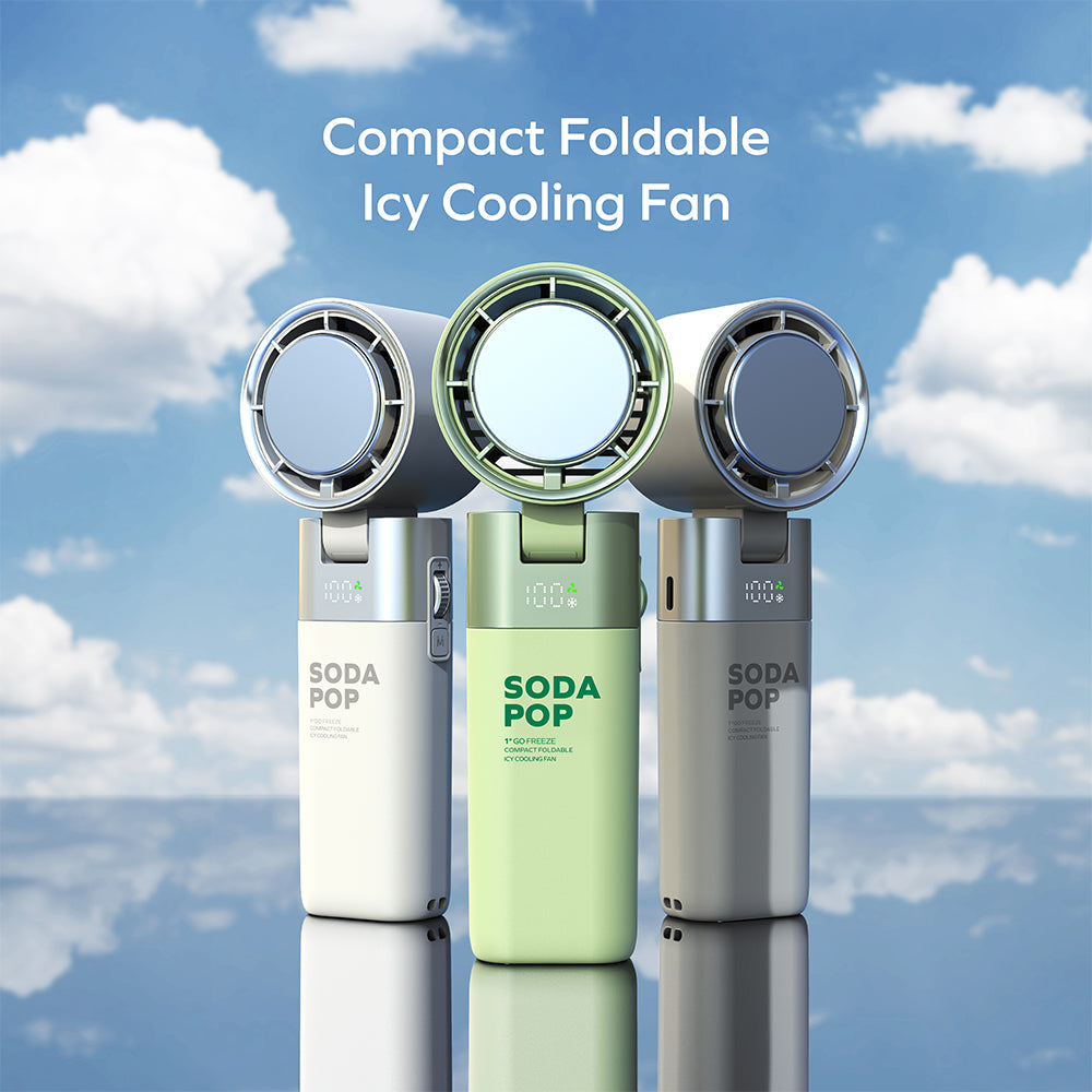 Momax IF21G 1°Go Freeze Compact Foldable Icy Cooling Fan - Green