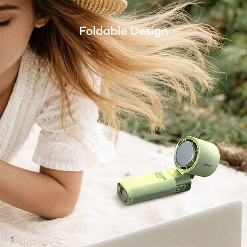 Momax IF21G 1°Go Freeze Compact Foldable Icy Cooling Fan - Green