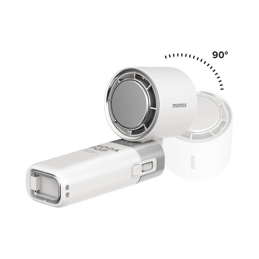 Momax IF21W 1°Go Freeze Compact Foldable Icy Cooling Fan - White
