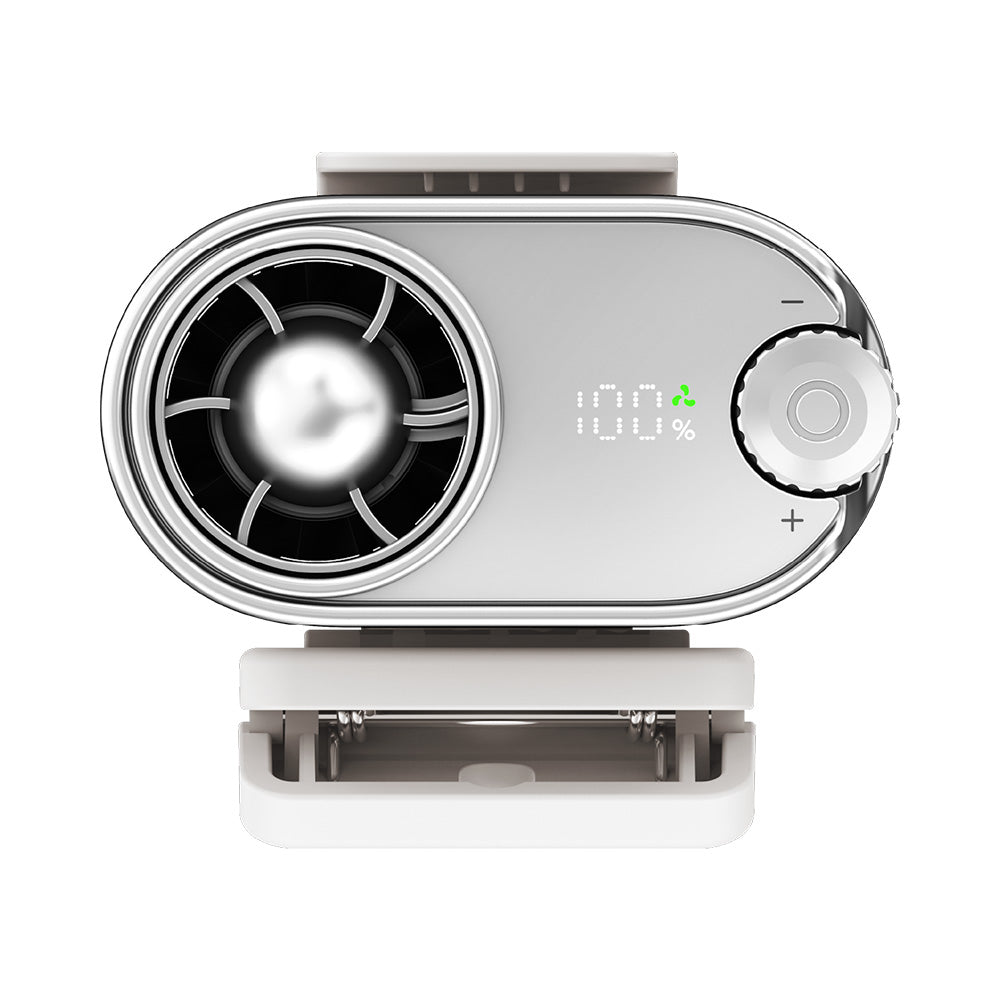 Momax IF23W 1°Go Clip High-Speed Waist-Clip Mini Fan - White