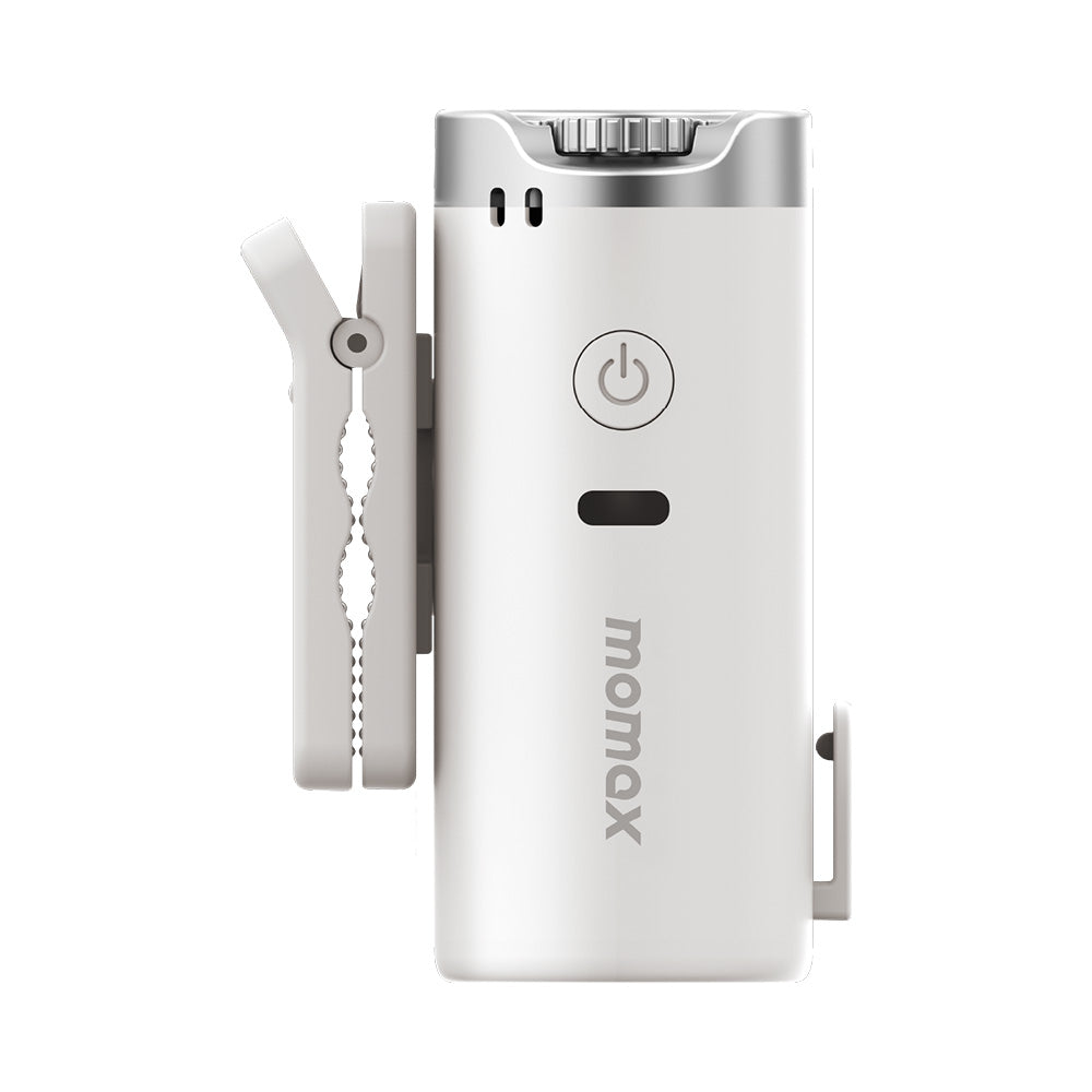 Momax IF23W 1°Go Clip High-Speed Waist-Clip Mini Fan - White