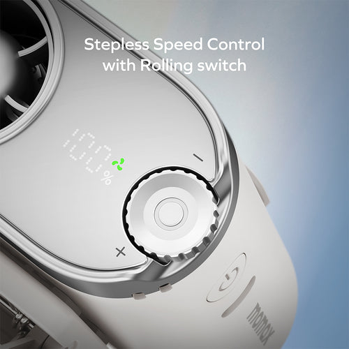 Momax IF23W 1°Go Clip High-Speed Waist-Clip Mini Fan - White