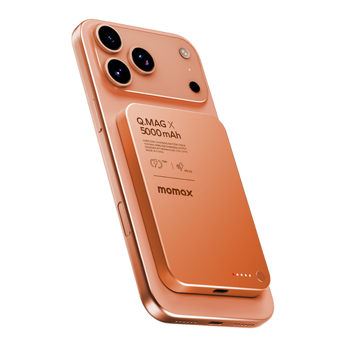 Momax IP116AM Q.MAG X Magnetic Wireless Battery Pack 5000mAh - Orange