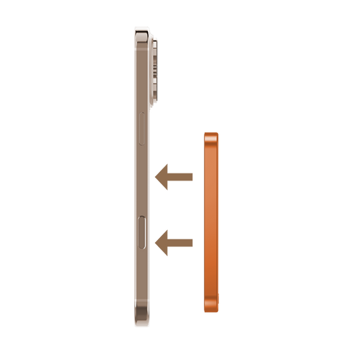 Momax IP116AM Q.MAG X Magnetic Wireless Battery Pack 5000mAh - Orange