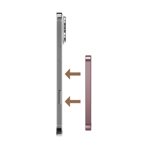Momax IP116AP Q.MAG X Magnetic Wireless Battery Pack 5000mAh - Pink