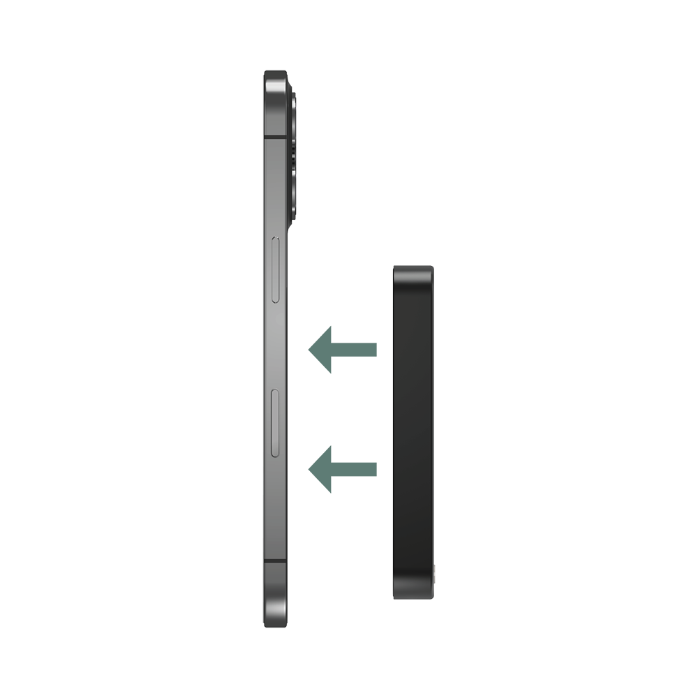 Momax IP136Q2D 1-Power Q.Pass Qi2 Magnetic Wireless Battery Pack 10,000mAh - Black
