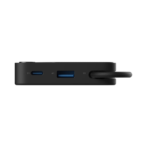 Momax IP152D 1-Power X 10000mAh Battery Pack w/Built-In USB-C Cable - Black