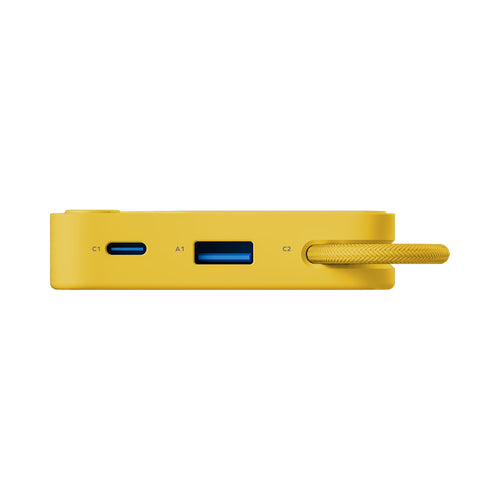 Momax IP152Y 1-Power X 10000mAh Battery Pack w/Built-In USB-C Cable - Yellow
