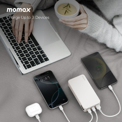 Momax IP156W 1-Power Vital 20,000mAh Battery Pack (CCC-Certified) - White