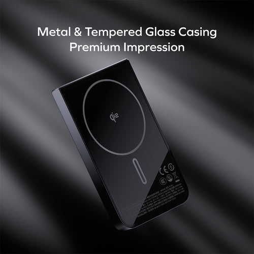 MOMAX IP161Q2L 1-Power S.Pass Qi2 5,000mAh Magnetic Wireless Battery Pack - Titanium