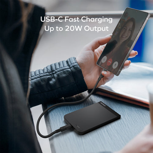 MOMAX IP161Q2L 1-Power S.Pass Qi2 5,000mAh Magnetic Wireless Battery Pack - Titanium