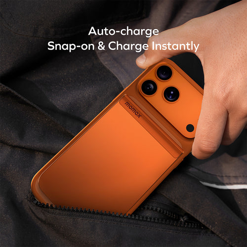 MOMAX IP161Q2L 1-Power S.Pass Qi2 5,000mAh Magnetic Wireless Battery Pack - Titanium