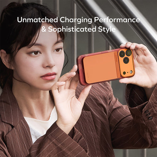 MOMAX IP161Q2L 1-Power S.Pass Qi2 5,000mAh Magnetic Wireless Battery Pack - Titanium