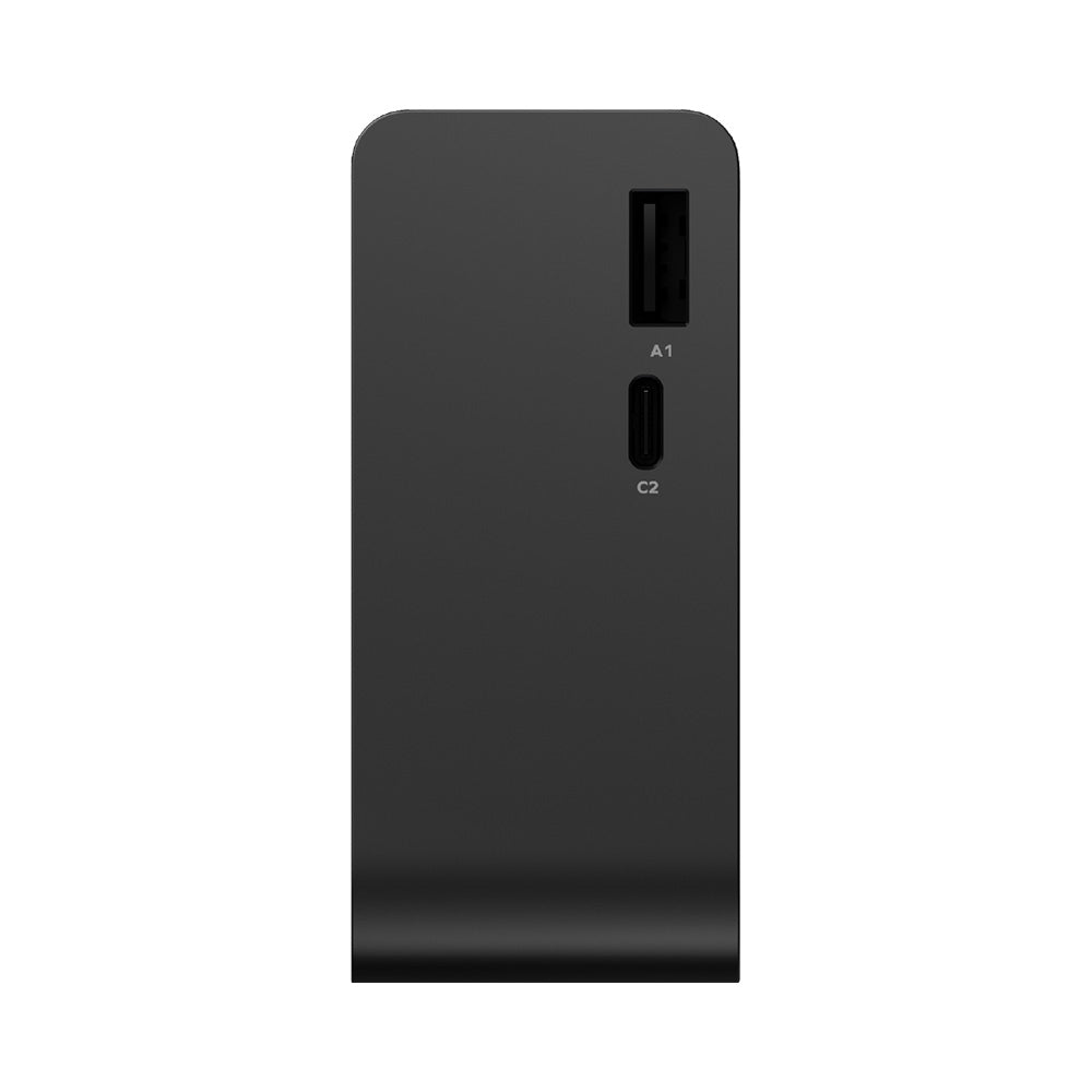 Momax IP171D 1-PAC Pass Mini+ 45W 10,000mAh 2-in-1 Battery Pack with Built-in Retractable Cable - Black