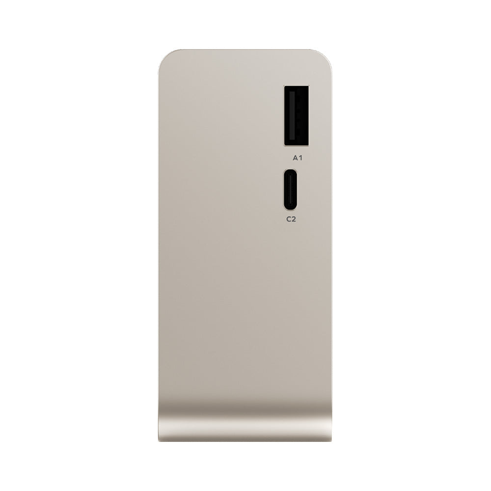 Momax IP171L 1-PAC Pass Mini+ 45W 10,000mAh 2-in-1 Battery Pack with Built-in Retractable Cable - Titanium