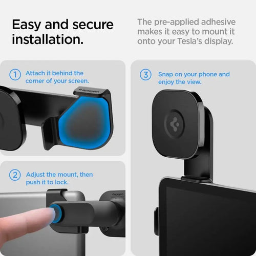 Spigen Tesla OneTap MagSafe Car Mount Holder (Screen) - Black