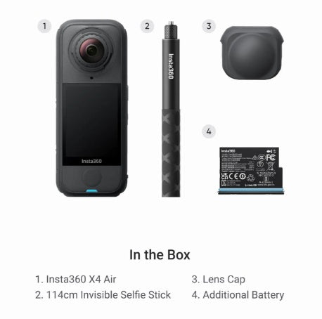 Insta360 X4 Air Starter bundle -Black